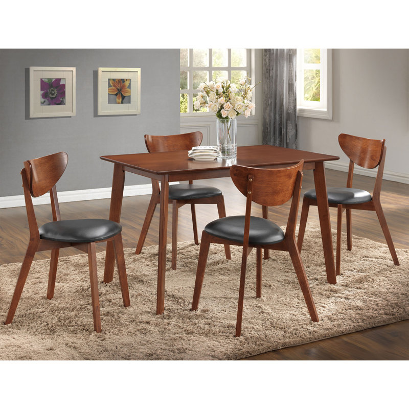 George Oliver Sumner Mid Century Style 5 Piece Dining Set Reviews Wayfair
